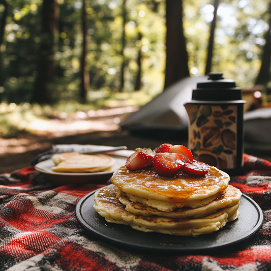 Easy Gluten-Free Pancake Recipe for Camping: Prep Ahead with King Arthur Flour & Maple Syrup